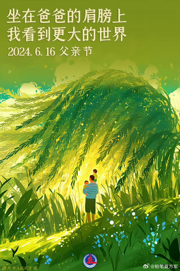 最新父亲节图片，自然之旅的温馨呼唤