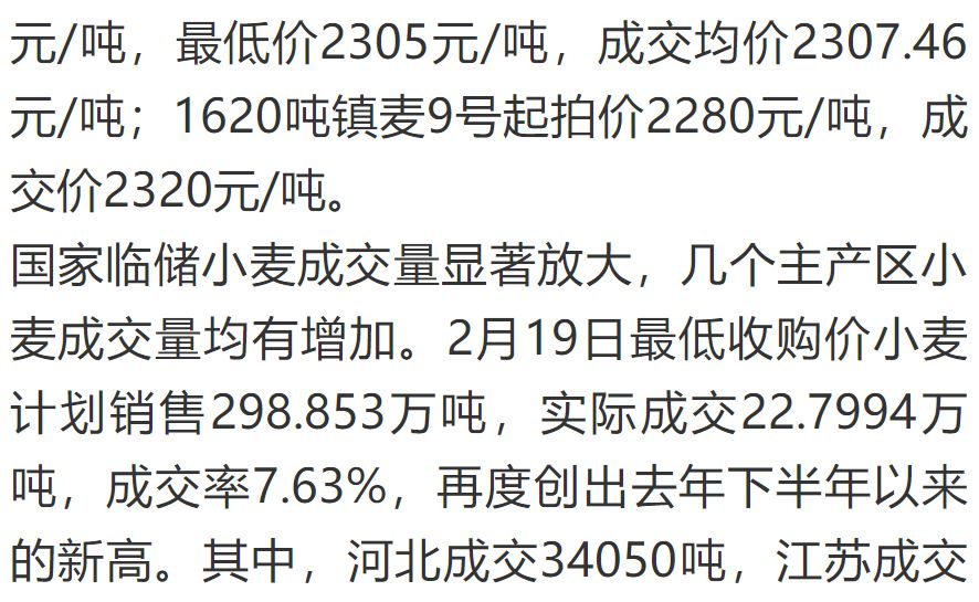 🌟小麦今日最新价格查询信息🌟